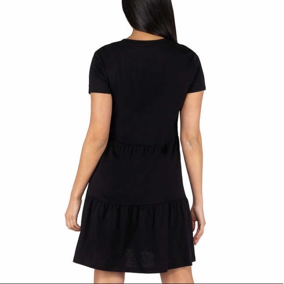 NWT XXL Nicole Miller Black Tiered Babydoll Dress - Picture 3 of 10